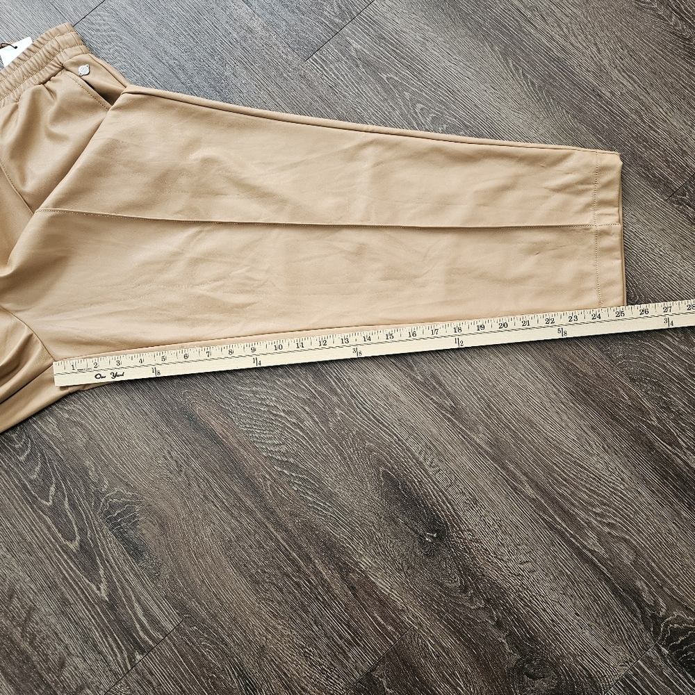 Calia Journey Collection High Rise Straight Ankle Length Pintuck Tan XL NWT - Picture 10 of 14